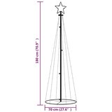  Stožasto božićno drvce hladno bijelo 108 LED žarulja 70x180 cm | shoptok.hr
