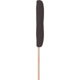  LED vzglavnik s gumbi, temno rjav, 80 cm, tkanina, (22052209) | Shoptok.si