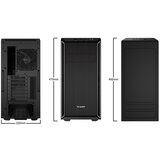 Be Quiet! Pure base 600 (bg022) midiatx črno/srebrno ohišje | Shoptok.si