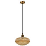 Luster na sajli MILOU 1xE27/15W/230V zlatna/zadimljeno bež | Eponuda.com