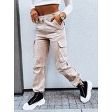 DStreet Spodnie damskie spadochronowe SHIMMERING jasnobezowe | shoptok.hr