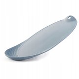 KADAX Plastična kuhinjska deska za rezanje z odcejalnikom in ročajem siva 38x25 cm, (5000358381) | Shoptok.si