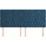  Uzglavlja 4 kom tamnoplavi 90x7x78/88 cm baršunasti | shoptok.hr