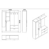 Hanah home stalak za hodnik DD5 - v | Eponuda.com