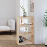 The Living Store Knjižna omara/pregrada 60x30x103,5 cm trdna borovina - Knjižna Omara, (21431372) Cene