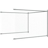  Kavez za pse s vratima sivi 10x2x1 5 m od pocinčanog čelika | shoptok.hr