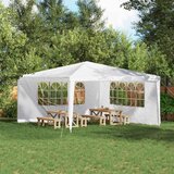  Zid šatora za zabavu 2 pcs 400 x 195 cm Bijela PE i čelik | shoptok.hr
