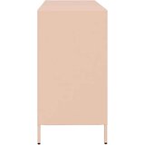 vidaXL Komoda roza 135x39x73,5 cm hladno valjano jeklo | Shoptok.si