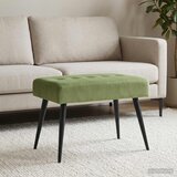  Klupa s gumbastim tkanjem Svijetlo zelena 60 x 40 x 45 cm | Eponuda.com