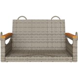  Klupa za ljuljanje siva 63x62x40 cm od poliratana | Eponuda.com