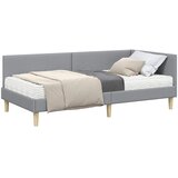  Kutni krevetni okvir s madracem 2 kom. Svijetlo siva tkanina | shoptok.hr