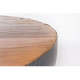 BIZZOTTO Sivi/u prirodnoj boji metalni okrugao stolić za kavu ø 90 cm Lancaster – | shoptok.hr