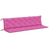  Jastuci za vrtnu klupu 2 kom ružičasti 200x50x7 cm tkanina | shoptok.hr