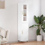 The Living Store Visoka omara bela 34,5x34x180 cm inženirski les - Visoka Omara, (21837450) | Shoptok.si