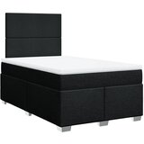  Krevet s oprugama i madracem crni 120 x 200cm od tkanine | shoptok.hr