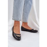 Boto PS1 Flats With Decoration Black Ainoria | Eponuda.ba