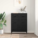  Kreveta Crni hrast 69,5 x 34 x 90 cm Obrađeno drvo i čelik | shoptok.hr