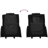 Kolica za kućne ljubimce 3-u-1 dizajn crna 48x32x(57-106) cm Oxford tkanina | shoptok.hr