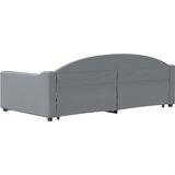  Dnevni krevet na razvlačenje svjetlosivi 100x190 cm od tkanine | shoptok.hr