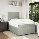  Krevet s oprugama i madracem svjetlosivi 120x190 cm baršunasti | shoptok.hr