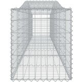  Lučne gabionske košare 25 kom 400x50x60/80 cm pocinčano željezo | shoptok.hr