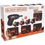 Black & Decker Set vozila za rastavljanje STT014-S4-BD + Baterijski odvijač, Crni, 4 komada | Eponuda.ba