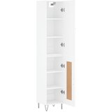  Visoka komoda bijeli 34,5x34x180 cm od konstruiranog drva | shoptok.hr