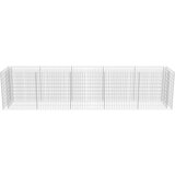  Gabionska sadilica od pocinčanog čelika 450 x 90 x 100 cm | shoptok.hr