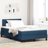 vidaXL Box Spring Postelja z Ležiščem Modra 120x200 cm Tkanina, (22081179) | Shoptok.si