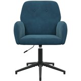  Okretne radne stolice 4 kom. 54 x 55 x 90 cm Plava Baršun | Eponuda.ba