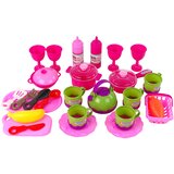  Velik set kuhinjskega pribora v torbi - 31 element - roza | Shoptok.si
