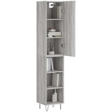 vidaXL Visoka komoda siva sonome 34 5x34x180 cm od konstruiranog drva | shoptok.hr