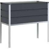  Cvetlično korito Antracit 100 x 45 x 90 cm Cinkana jeklena, (5000207809) | Shoptok.si