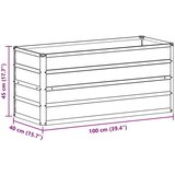  Povišena gredica - Vrtna gredica Svijetlosmeđa 100 x 40 x 45 cm | shoptok.hr