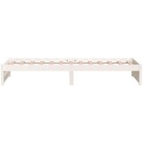  Posteljni okvir bel iz trdnega lesa 90x190 cm 3FT, (20646280) | Shoptok.si