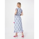 Zwillingsherz Obleka 'Tomke' nebeško modra / svetlo modra / roza / bela | Shoptok.si