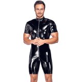Black Level Vinyl Playsuit with Short Sleeves & Legs 2890577 Black L Cijene