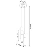  Obesna svetilka BORGIO 3P črna, (21347862) | Shoptok.si