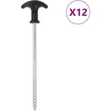 vidaXL Klini za šotor 12 kosov 20 cm Ø7 mm pocinkano jeklo Cene