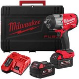 Milwaukee udarni odvijač visokog momenta sa prstenom za trenje M18 FHIW2F12-502X 1/2" + 2x baterija 5Ah i 1x punjač 4933492783 | ePonuda.com