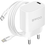 BWOO Polnilnik 20W USB-C z Lightning kablom Bela, (5000193234) Cene