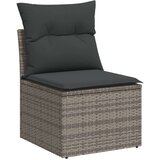  6-dijelni set vrtnih sofa od poliratana s jastucima sivi | shoptok.hr