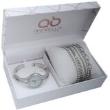  glory, poklon set, ručni sat i narukvica, srebrna ( 505014 ) Cene