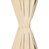 MIKRO Satenske Zavjese 2 kom s Tregerima 140x245 cm Bež | shoptok.hr