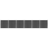  Set panela za ogradu WPC 1045 x 186 cm crni | shoptok.hr