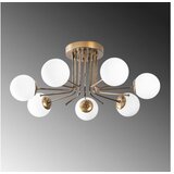 Opviq Visilica DAISY 146 AV , bijelo/ zlatna, metal/ staklo, 90 x 90 cm, visina 35 cm, 7 x E27 40 W, Daisy - 146-AV | shoptok.hr