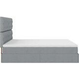 vidaXL Okvir kreveta s madracima svijetlosivi 200x200cm od tkanine | shoptok.hr