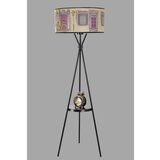 Opviq Venedik sehpalı siyah lambader silindir 01 abajurlu Multicolor Floor Lamp Cene