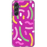  torbica silikonska print za samsung A546B galaxy A54 5G happy lines pink | ePonuda.com