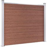  Set panela za ogradu WPC 353 x 146 cm smeđi | shoptok.hr